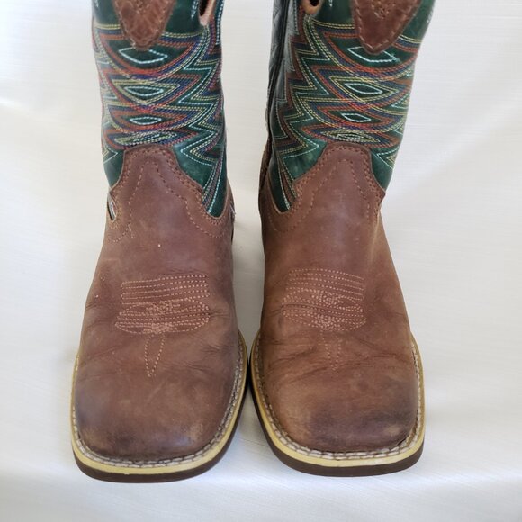 Durango® Lil Rebel Pro™ Youth Teal Western Boot Size 1 - Picture 12 of 14